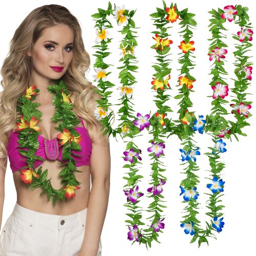 Assorted Hawaiian Leaf And Flower Leis