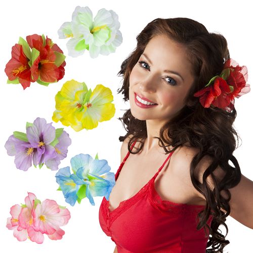 Assorted Hibiscus Flower Hair Accessory