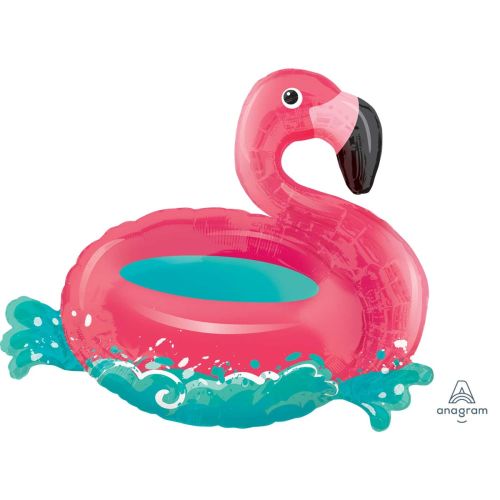Floating Flamingo Supershape Balloon 
