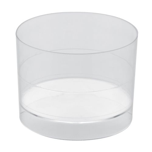 15 x Mini 60ml Cylindrical Clear Plastic Dessert Cup