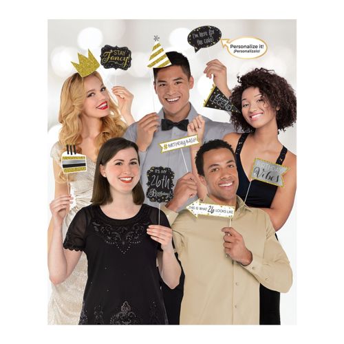 Gold Celebration Add An Age Photo Props