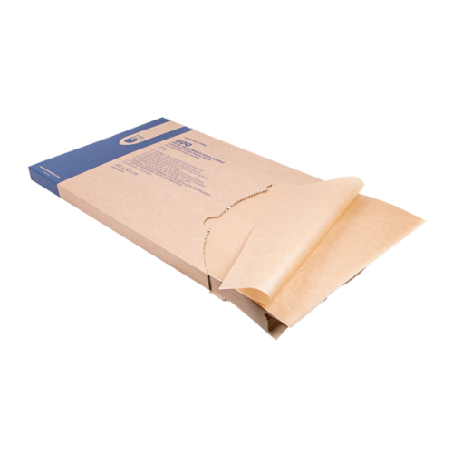 500 x Siliconised Parchment Baking Paper - Kraft Brown