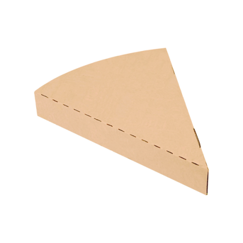 100 x Large Kraft Brown Pizza Slice Boxes