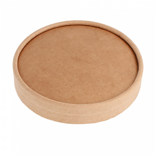 50 x Paper Lids For 5oz/160ml Kraft Brown Paper Ice Cream Tubs