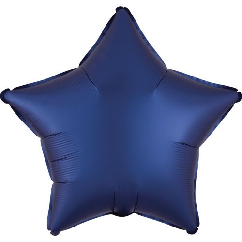 Navy Blue Satin Luxe Star Foil Balloon