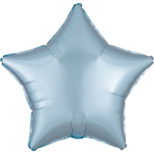 Pastel Blue Satin Luxe Star Foil Balloon
