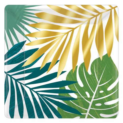 8 x Key West Leaves 26cm Plates