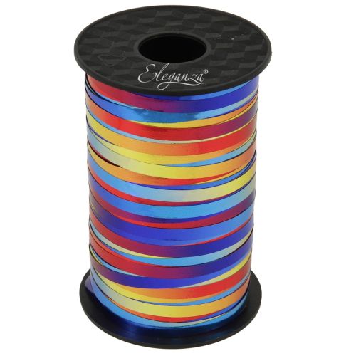 250yd Metallic Rainbow Multicoloured Curling Ribbon Reel