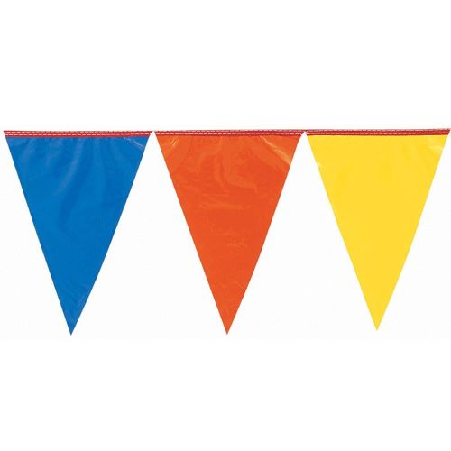 36m Multicoloured Heavy Duty Plastic Pennant Bunting