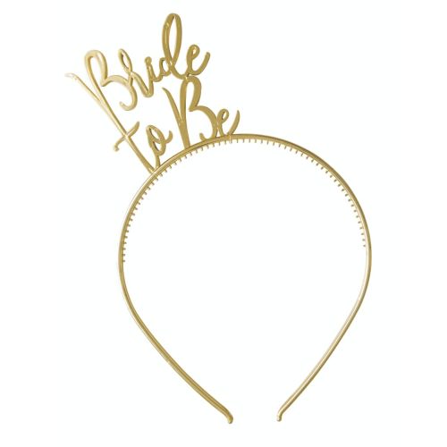 Gold Bride To Be Headband 