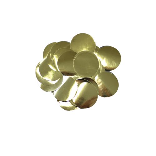 Gold Metallic Foil Circle Confetti 14g