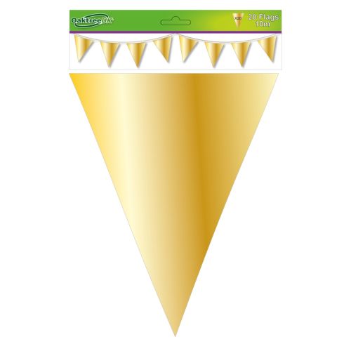 Gold Metallic Flag Bunting