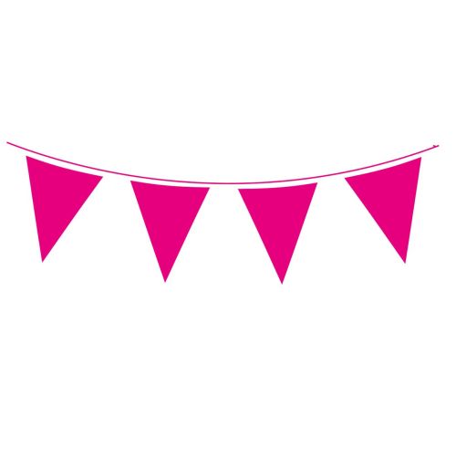 Coloured Waterproof Bunting 20 x 30cm Flags 10m 