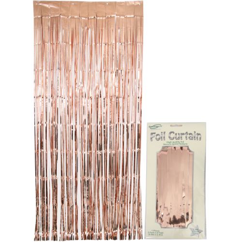 Metallic Rose Gold Foil Door Curtain