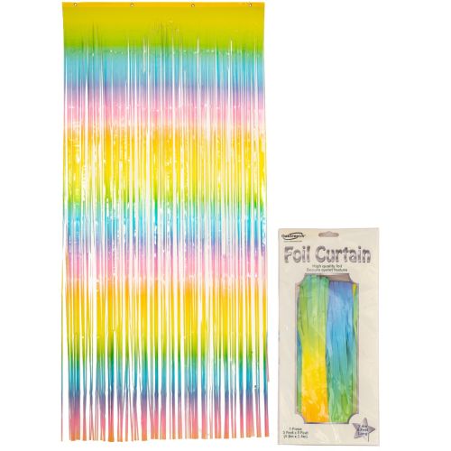 Pastel Multicoloured Foil Door Curtain 