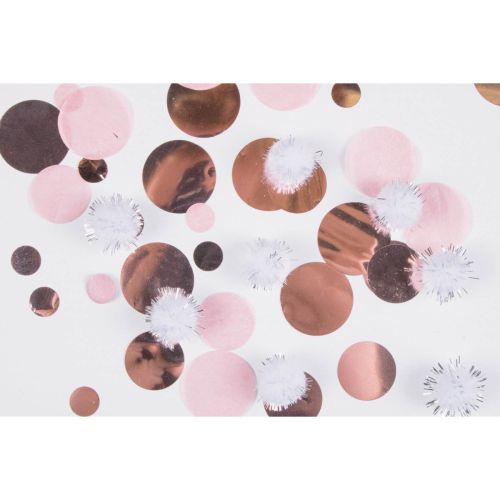 Rose Gold Puff Ball Confetti 