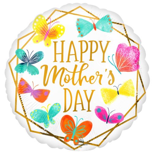Happy Mother's Day Butterfly Standard Foil Balloon