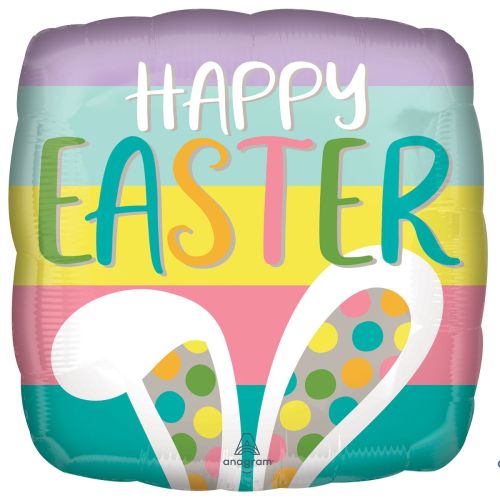 Happy Easter Bunny Ears Standard Foil Balloon