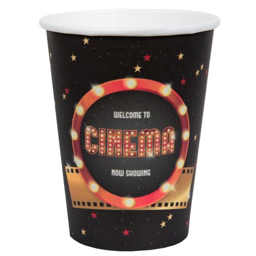 10 x Hollywood Cinema Paper Cups