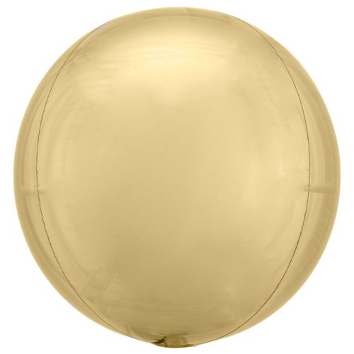Metallic White Gold 3D Orbz Foil Balloons 