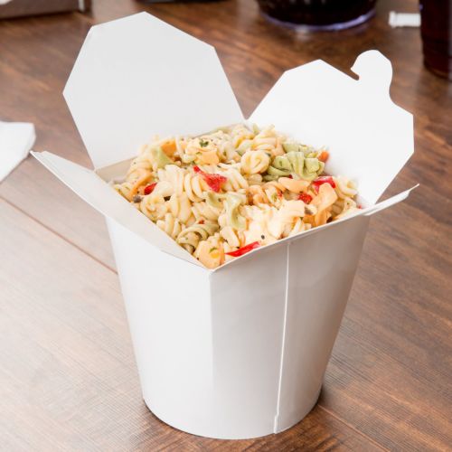 White Card Noodle Pails - Multiple Sizes