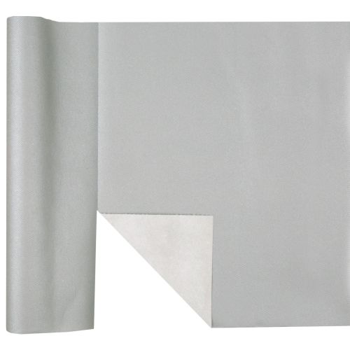 Silver Pre-Cut 3 in 1 Table Runner 4.8m Roll