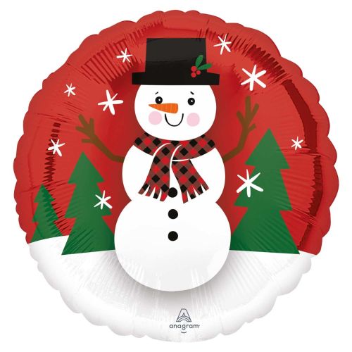 Snowman Std Foil Balloon