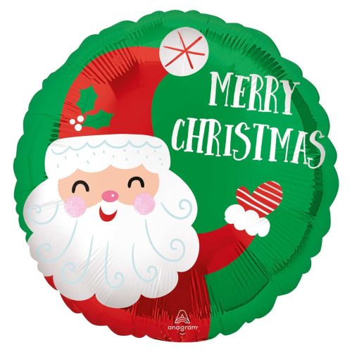 Smiley Santa Standard Balloon