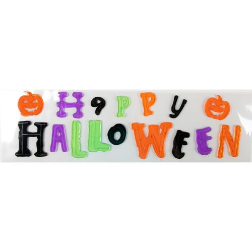 Happy Halloween Gel Window Clings