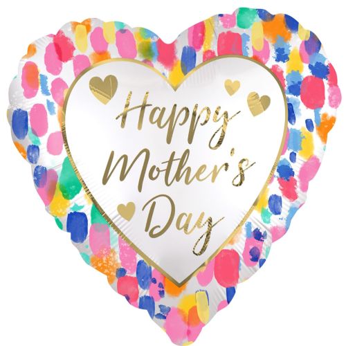 Colourful Watercolour Happy Mother's Day Standard Foil Balloon