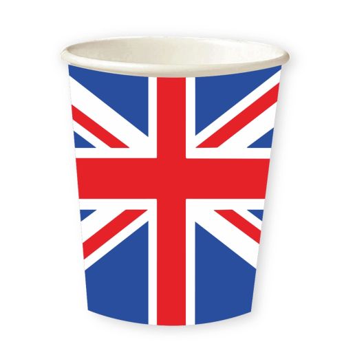 Great Britain Flag Paper Cups