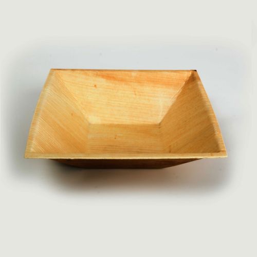 25 x Square 17cm Biodegradable Palm Leaf Bowls