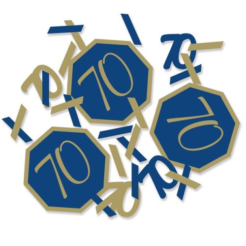 Navy And Gold Geode 70 Table Confetti
