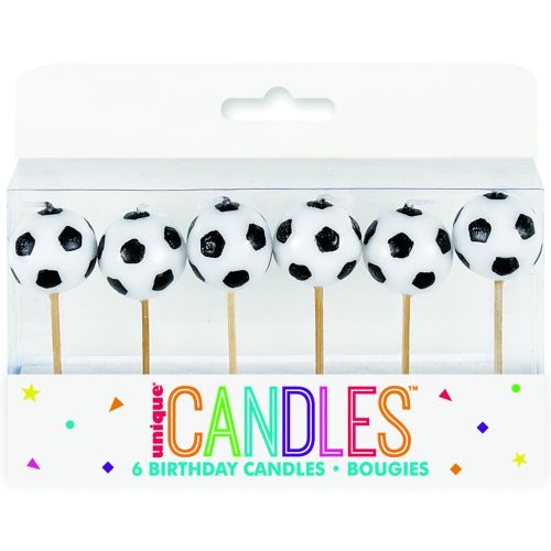 6 x Football Candle Picks 