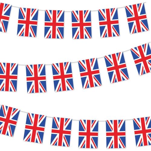 10m Union Jack Great Britain Plastic Flag Bunting