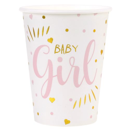 10 x Baby Girl Paper Party Cup