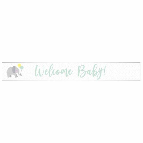 Welcome Baby Foil Banner 