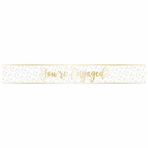 Gold 'You're Engaged' Foil Banner
