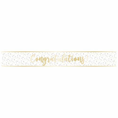 Gold Congratulations Foil Banner 