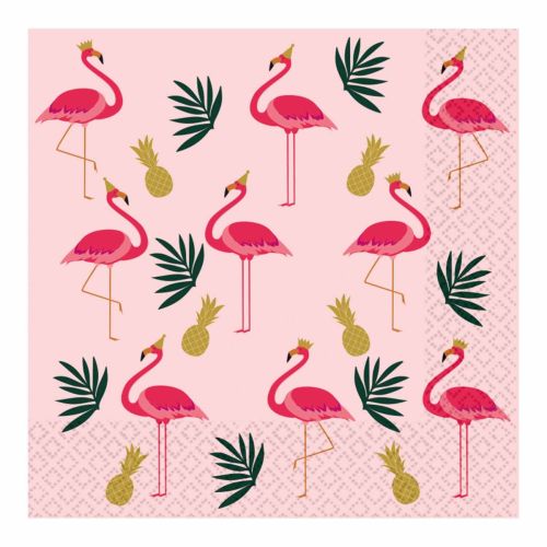 16 x Flamingo Napkin