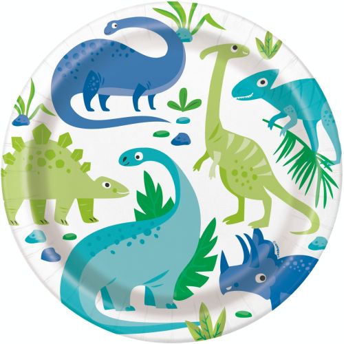8 x Dinosaur Paper Plates 