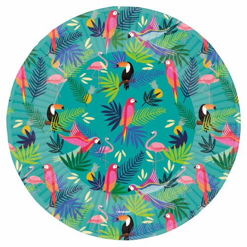 8 x Club Tropicana Paper Plates 