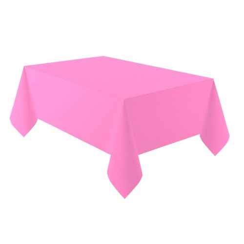 Hot Pink Rectangular Paper Tablecover 