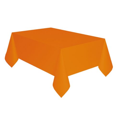 Orange Rectangular Paper Tablecover 