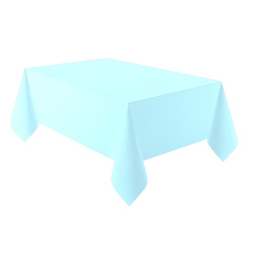 Baby Blue Rectangular Paper Tablecover 