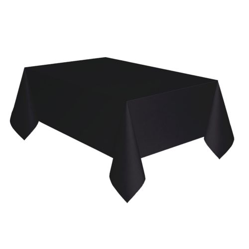 Black Rectangular Paper Tablecover