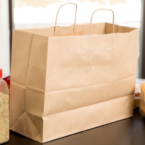 450 x 170 x 480mm Brown Paper Twist Handle Carrier Bags (150 Pack)