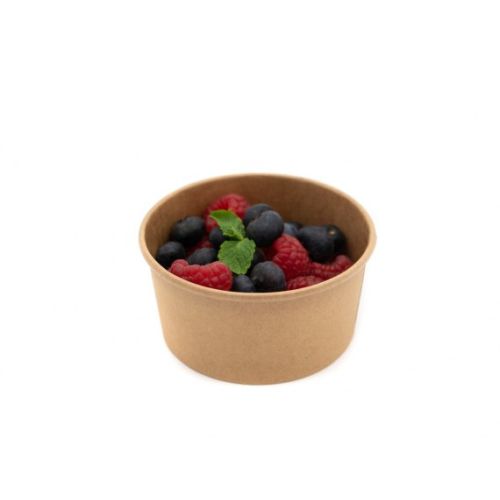 50 x 7oz Kraft Brown Paper Food Tubs