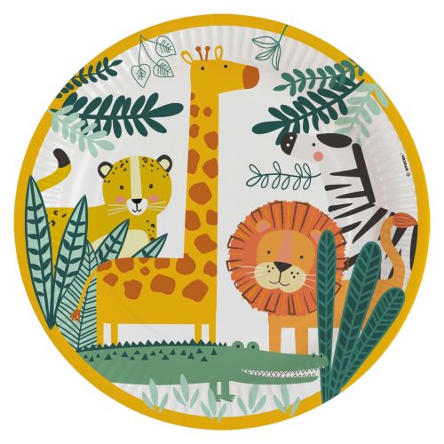 8 x Safari Paper Plates 