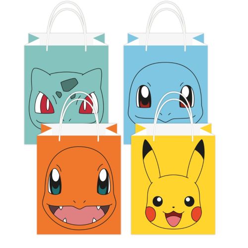 8 x Pokemon Paper Loot Bags 